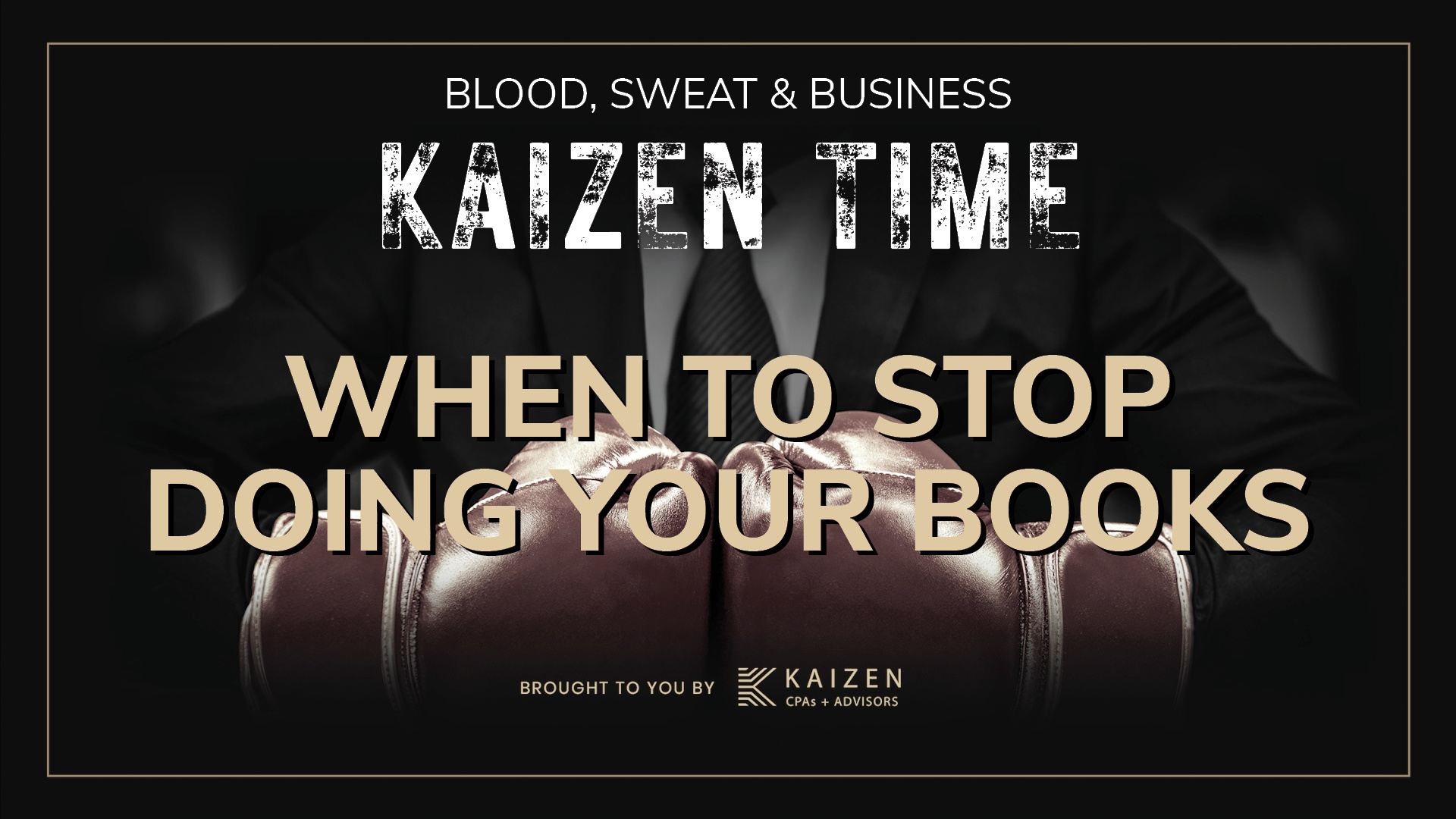 Kaizen Time: When To Stop Doing Your Own Books