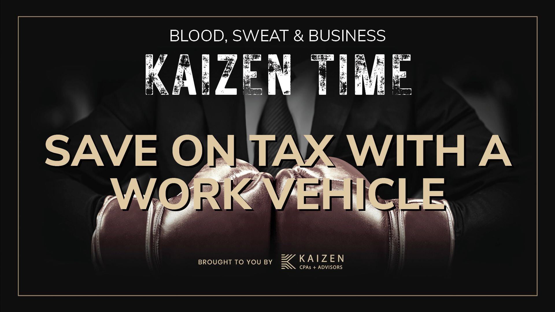 A bold promotional graphic for the Kaizen Time podcast episode, 